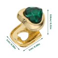 thumbnail image 2 of USHOBE Green Metal Teeth Grills for Decoration Removable Design Fits Most People 2pcs, 2 of 7