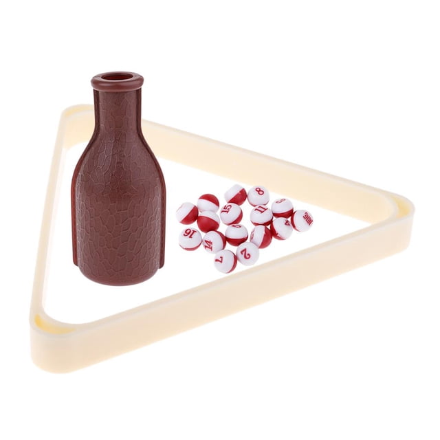 Pool Triangle Ball Rack Billiards Snooker Accesorios y Kelly Pill Pool White Blanco shamjiam Estante triangular para bolas de billar