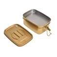thumbnail image 1 of 1.5L 304 Stainless Steel Lunch Box, Convenient 1.5L 304 Stainless Steel Dinnerware Large Capacity Golden With Sealing Rubber Ring For Office For School, 1 of 8