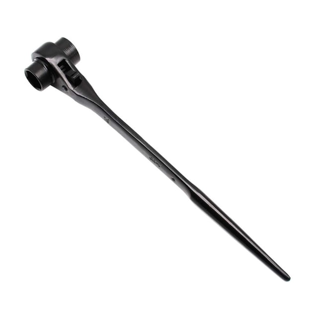 CCTVMTST 19x22mm Hexagon Scaffold Podger Spanner Ratcheting Socket Wrench