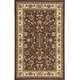 thumbnail image 1 of Unique Loom Kashan Traditional Floral Area Rug, 5 x 8 Feet, Brown/Ivory, 1 of 2