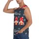 thumbnail image 3 of Balery Three Cute Christmas Gnomes Camisetas sin mangas para hombre, absorbe la humedad y protege contra el mal olor.-Large, 3 of 7