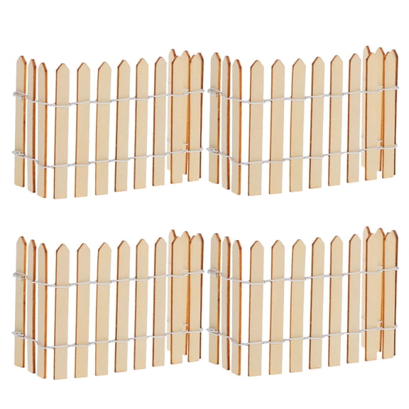 HOMEMAXS 4 Pcs Landscape Fence 20.50X8.50X0.40CM Khaki