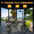 thumbnail image 3 of MISODO F9 Adult Folding Electric Bike, 1200W ​​25 MPH 25 Miles, 48V 13Ah Removable Battery, Meets Daily Commuting,Going Out and Playing,Give the best gift,Folding Ebike for Adult with Two Seats, 3 of 13