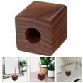 thumbnail image 2 of 1Set Simple and Generous Fountain Pen Stand for Office Desk Dark Brown Walnut Wood Pen Rest, 2 of 9