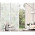 thumbnail image 5 of Opaque Window Film Static Cling Privacy Film - Self Adhesive Frosted Glass Film for Bathroom Shower Enclosure UV Proof - Cross Pattern Window Privacy Film - 45*200cm, 5 of 5