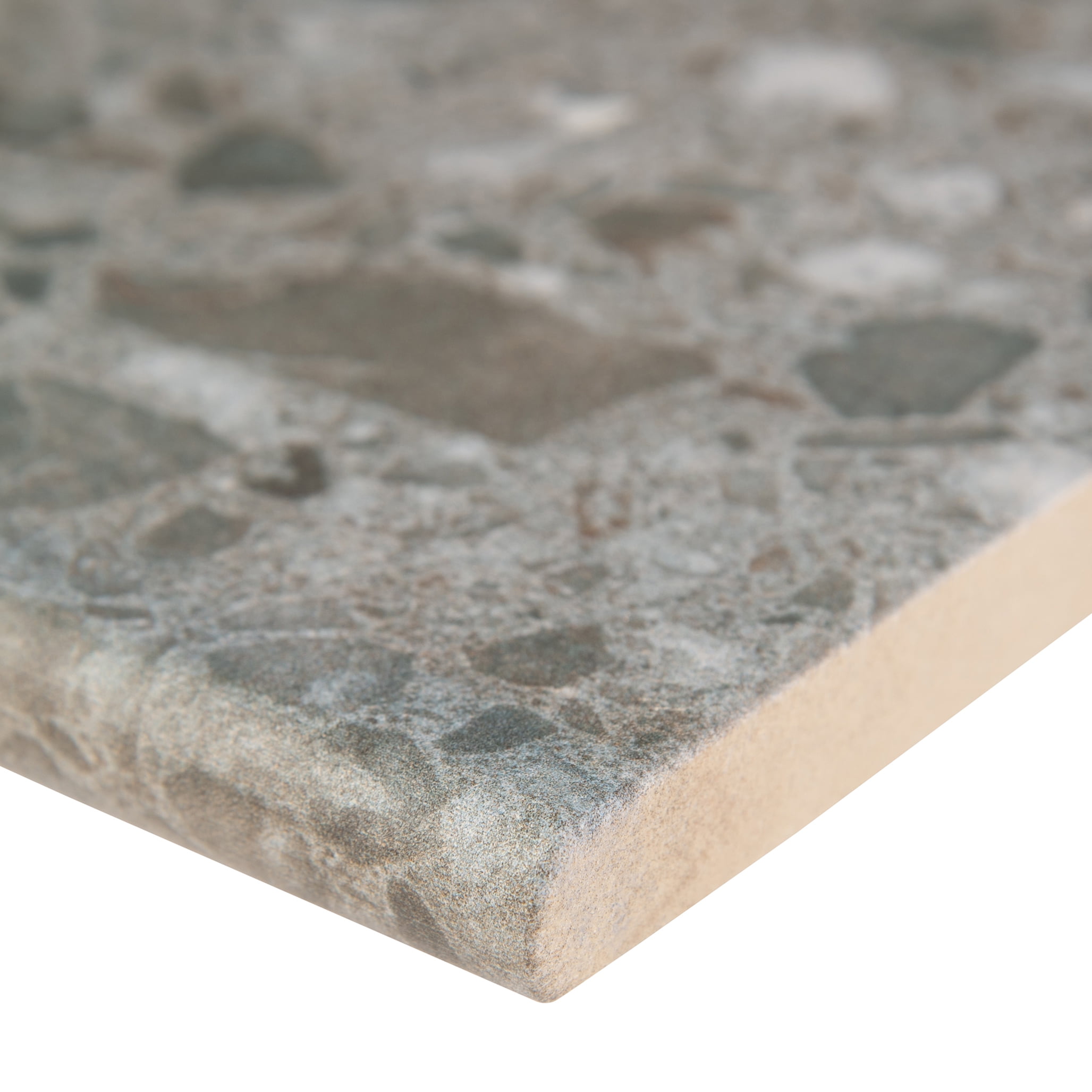 Terrazo Gris 13 in. x 24 in. Matte Porcelain Pool Coping (4.33 sq. ft. / case)