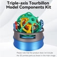 thumbnail image 2 of Kit de componentes del modelo BambooseGD Triple-Axis Tourbillon 007, 2 of 7