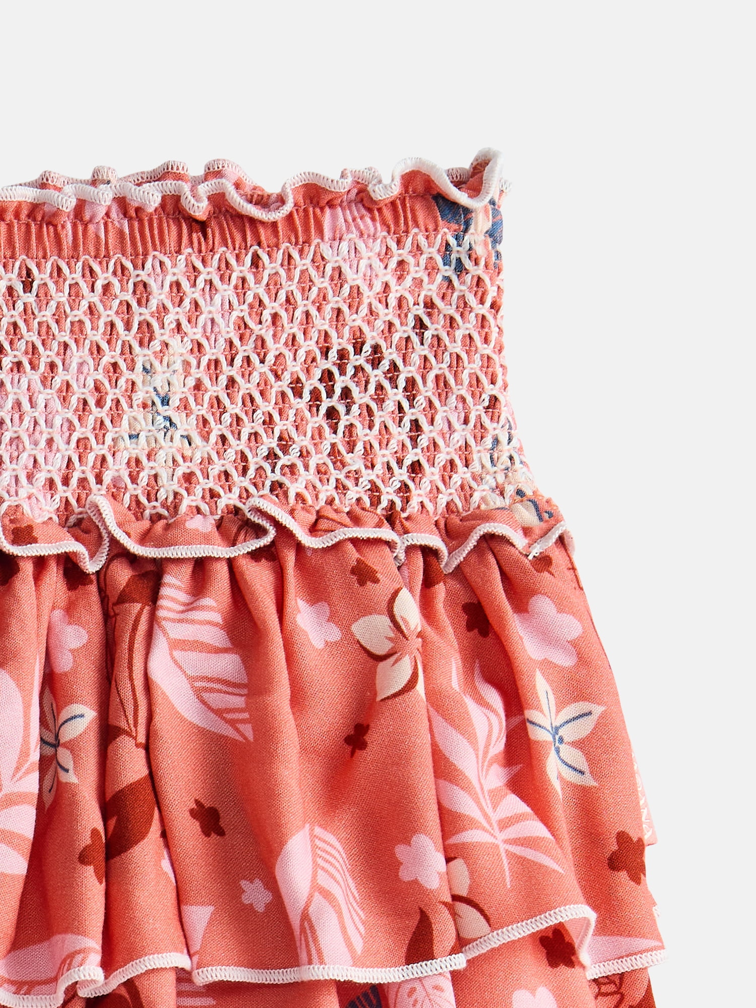 Disney Moana Girl’s Tiered Smocked Waist Skirt, Sizes 4-16