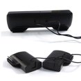 thumbnail image 3 of Portable Mini USB Stereo Speaker Notebook Laptop Computer PC Clip on Screen Clip-on Music Player Black, 3 of 8