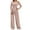 Pink, variant on Casual Outfits for Women,Fashion Clothing Women's Two Piece Comfort Outfit Relaxed Drop Shoulder Tee with Flowy Wide Leg Pants Soft Casual Wear Set for Everyday - Red