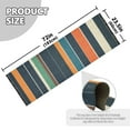 thumbnail image 5 of Yayeee Runner Rug for Bedroom 2'x6' Machine Washable Hallway Non Slip Mat, Navy Blue Stripes, 5 of 8
