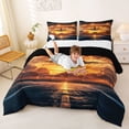 thumbnail image 3 of Erosebridal Modern Airplane Queen Comforter Set, Aircraft Plane Bedding Comforter Set, Black Reversible, 1 Comforter and 2 Pillowcases, 3 of 6