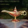 thumbnail image 5 of Legend Aladdin Lamp Magic Genie Wishing Light, Classic Arabian Nights Costume Props Lamp Table Decor for Home Wedding Party Halloween Birthday Beautiful Gift Toy for Women Girl (Pink & Silver), 5 of 7