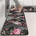 thumbnail image 2 of Kitchen Rugs Sets Of 2,Pioneer Flower Floral Print Pattern Anti Fatigue Kitchen Mat Rugs Non Slip Washable,Decorative Kitchen Floor Mats for Kitchen,Sink,Laundry,17"x47"+17"x47", 2 of 5