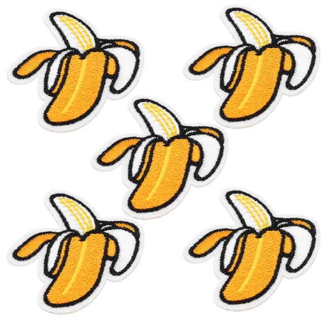 Rawiri, 5 uds., pegatinas bordadas de tela para hamburguesas de frutas, accesorios DIY para prendas, parche adhesivo para coser 8