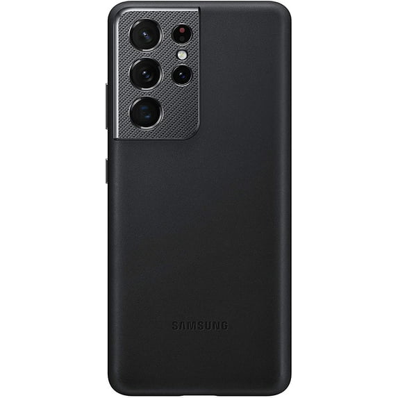 Galaxy S21 Ultra 5G Leather Cover, Black