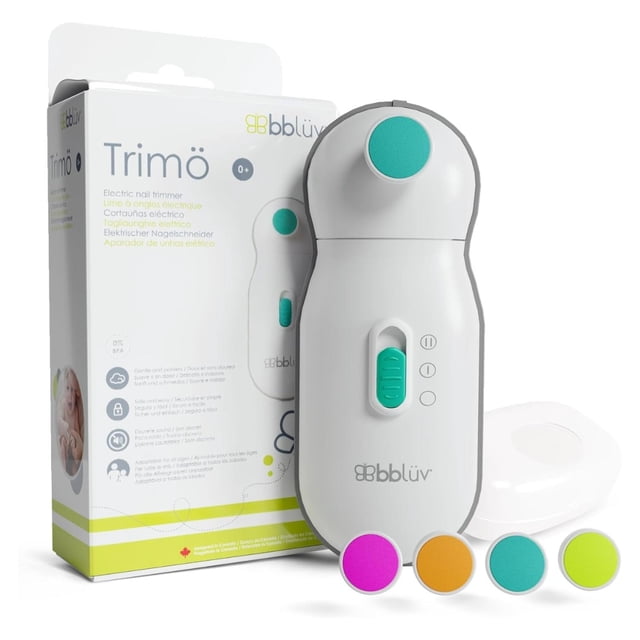 Cortauñas Eléctrico Bebé bbluv Trimo Todas Edades Silencioso blanco