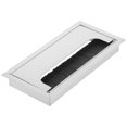 thumbnail image 1 of Pasacables cuadrado de aleación de aluminio para escritorio, organizador de cables para PC de oficina, gestión de cables de escritorio, elegante pasacables para espacios de trabajo ordenados, 1 of 8