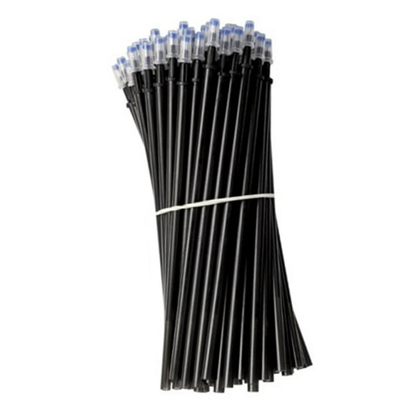 50 recambios de bolígrafos borrables por fricción para escribir, dibujar, pintar y firmar. Tinta de gel. Negro