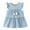 Light Blue, variant on vdgthytj Toddler Baby Girl Denim Dress Cute Summer Ruffle Sleeve Crewneck Sundress Casual Beach Party Outfits