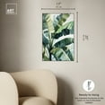 thumbnail image 5 of Banana Leaves Beach Coastal Inspired Canvas Wall Art by Art Remedy, Silver Floater Frame, 16"x24", 5 of 7