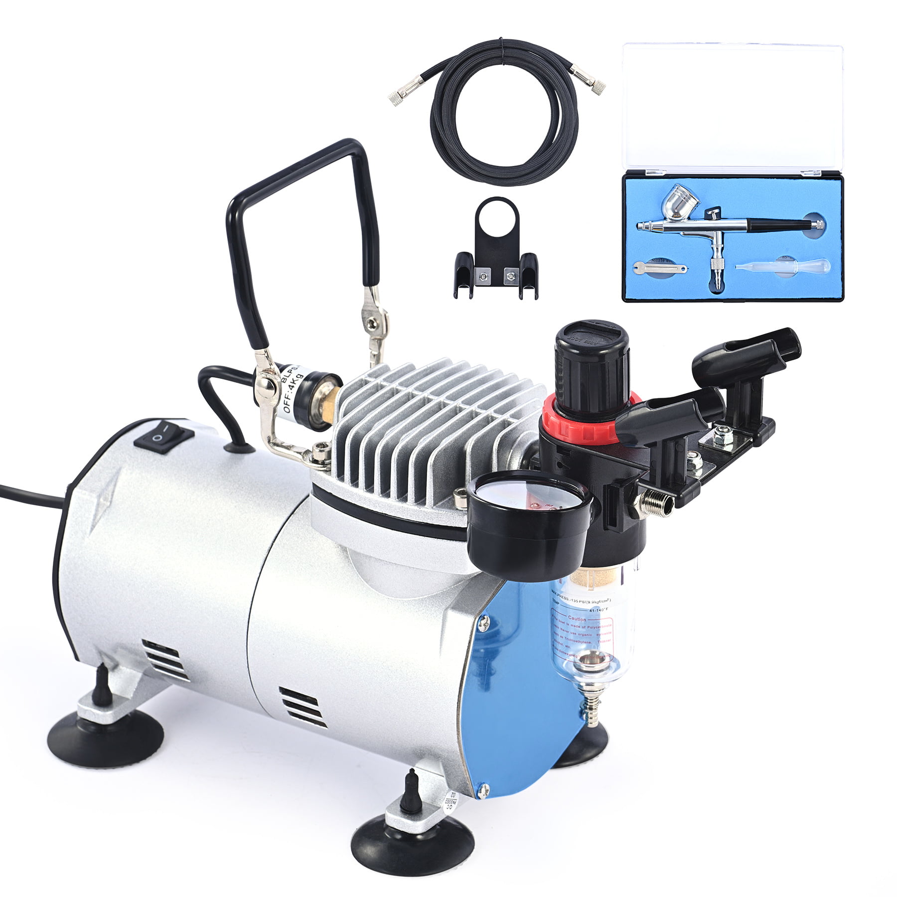 20-23 L/min Automatic Air Compressor Double Action Airbrush Spray Kit Paint Tool