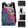 thumbnail image 3 of Adventure Time Backpack Set 3-in-1, Backpack with Lunch Bag and Pencil Case, Large Capacity Book Bag with Lunch Box and Pencil Case Pouch, 17 Inch, 3 of 9