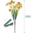 thumbnail image 4 of Morttic 6 Bundles Artificial Flowers Outdoor UV Resistant Fake Flowers No Fade Faux Plastic Plants Garden Home Wedding Farmhouse Decor(Yellow), 4 of 7