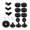 thumbnail image 3 of lionlar 18 Pcs Support Cymbale Feutres Instrument de Percussion Remplacement Cymbale Robuste Noir, 3 of 9