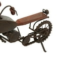 thumbnail image 5 of 16" x 10" Black Metal Motorcycle Sculpture, by DecMode, 5 of 9