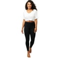 thumbnail image 5 of Hanes EcoSmart Women's High-Waisted Leggings with Shaping Black 2XL, 5 of 7
