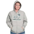 thumbnail image 4 of Popeye Life Hack Never Back Down Zip Up Hoodie Men's Women's Brisco Brands S, 4 of 6