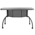 thumbnail image 5 of Oklahoma Sound Modern Plastic Teacher's WorkPod Desk in Charcoal Slate, 5 of 5