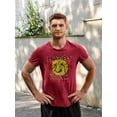 thumbnail image 2 of Happy Mind Splashed Ink T-Shirt Men -Image by Shutterstock, Male XX-Large, 2 of 4