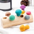 thumbnail image 3 of Wooden Mushroom Toy Set Interactive Mushroom Matching Toy Desktop Game for Kids, 3 of 10