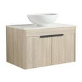 thumbnail image 3 of Furvclv 30" Bathroom Vanity Cabinet With Sink Top Set 2 Soft Closing Doors Ceramic Sink Basin Wall Mounted Cabinet Modern Float Vanities For Bathroom Garage Garden, 3 of 9