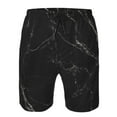 thumbnail image 4 of Naloa Black Marble Texture Abstract Men's Beach Shorts, Surfing shorts, Swim trunks, Quick Dry Swim Trunks for Surfing Beach Fun - Large, 4 of 9