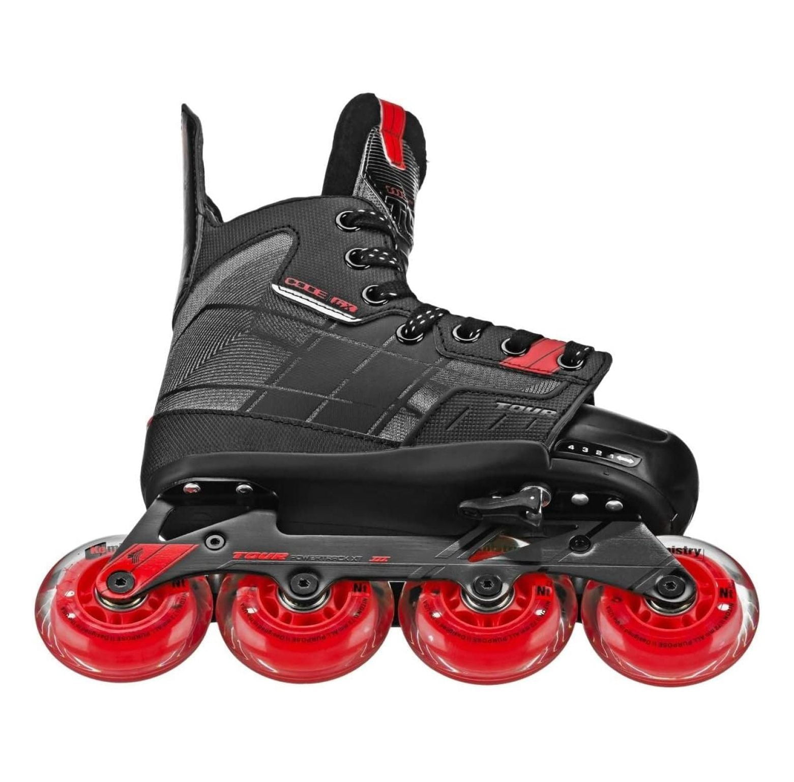 Unisex Code GX Adjustable Hockey Skate, Youth, Black, 11J-1 M US