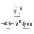 thumbnail image 4 of Ensemble de Protection pour Patinage à Roulettes pour Enfants Six Pièces Casque de Sport Équipement de Protection skateboard skateboard, 4 of 5
