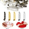 thumbnail image 4 of LYTIVAGEN 200 PCS Brooch Pins Metal Safety Pins Brooch Pin Backs Multifunctional Brooch Backs Badge Pins Multi-Size Bar Pin Backs for DIY Crafts Apparel Jewelry (20mm/25mm/30mm/35mm), 4 of 7