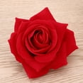 thumbnail image 5 of 2 en 1 pinzas para el cabello horquilla de flor rosa grande artificial broche de flores para fiesta de mujeres (rojo), 5 of 5
