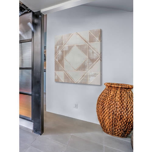 Marmont Hill Geometric Veil II Print on Wrapped Canvas