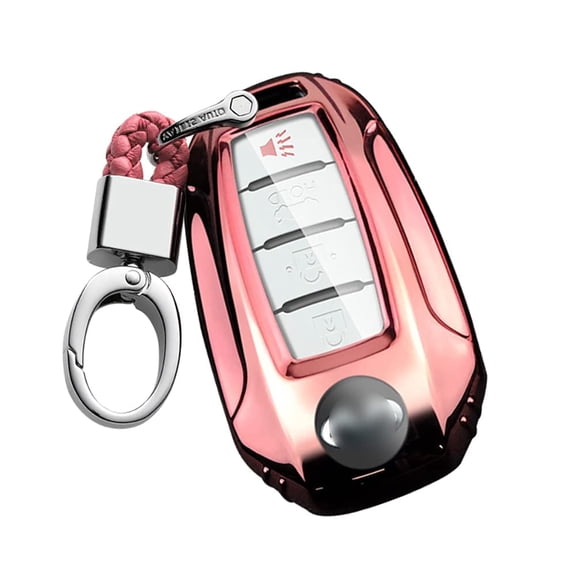 Full Protection Keyless for Infiniti Key Fob Cover 5/4 Button Plating TPU Key Case with Keychain for Infiniti QX60 2020 2021 QX50 Q50 Q60 Car Keys