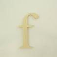 thumbnail image 1 of Package of 1, 18 Inch X 3/4" Thickness Baltic Birch Wood Letter f in The Times New Roman Font, Thick, Lower Case for Art & Craft Project, Made in USA, 1 of 4
