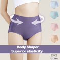 thumbnail image 2 of Ropa interior suave de cintura alta de oso para mujer, bragas sin costuras de seda helada, ropa moldeadora de cuerpo nueva 2022, bragas suaves transpirables elásticas para mujer Tan Jianjun unisex, 2 of 2