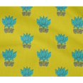thumbnail image 4 of oneOone Cotton Flex Fabric Leaves & Lotus Block Print Fabric By The Yard 40 Inch Wide, 4 of 4