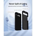 thumbnail image 3 of 3 in 1 for Google Pixel 6A Case, with 2 Pack Screen Protector, with Full Camera Cover Protection，Liquid Silicone Slim Shockproof Protective Phone Case [Microfiber Lining] (Black), 3 of 12