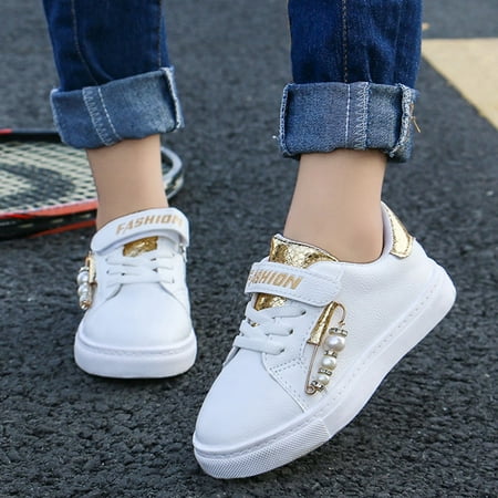 

Pearl Sport Flat Scale Baby Single Kids Shoes Princess Girls Children Baby Shoes