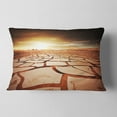 thumbnail image 2 of Designart Drought Land under Dark Skies - African Landscape Printed Throw Pillow - 12x20, 2 of 5